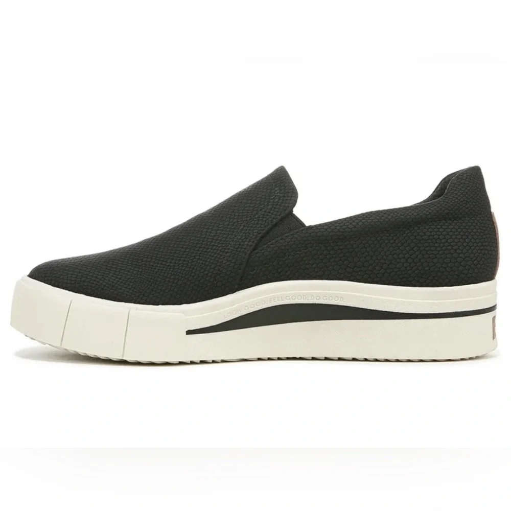 Dr. Scholls Happiness Slip On Sneaker - Black Synth - Size 9.5 - Picture 3 of 11